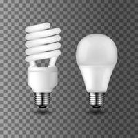 économie d'énergie et ampoules vectorielles à économie d'énergie