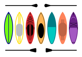 vecteur paddleboard