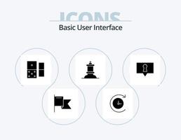 pack d'icônes de glyphe de base 5 conception d'icônes. . échecs. . privé vecteur
