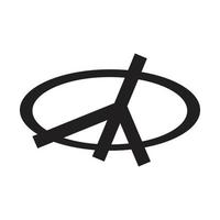 symbole de paix icône vecteur modèle de conception d'illustration d'amitié