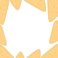 chips de tortilla ou nachos tortillas icône de couleur vectorielle plate pour les applications et les sites Web vecteur