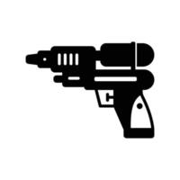 icône de pistolets à eau pour les jouets de garçon en été vecteur
