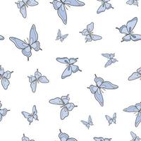 fond de motif vectoriel papillon bleu.