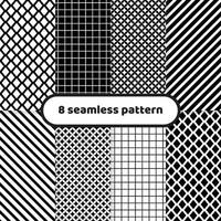 motifs géométriques abstraits en noir et blanc, ensemble vectoriel. vecteur