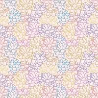 motif floral vintage coloré avec des fleurs de marguerite vecteur