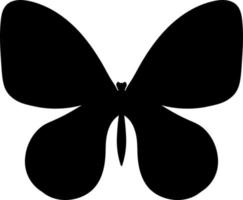 silhouette de papillon de vecteur, logo mignon vecteur