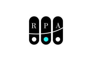 création de logo lettre et alphabet rpa vecteur