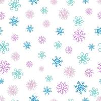 fond transparent de flocons de neige. éléments de décoration de noël et du nouvel an. illustration vectorielle. vecteur