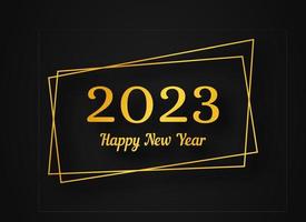 2023 bonne année or fond polygonal géométrique vecteur