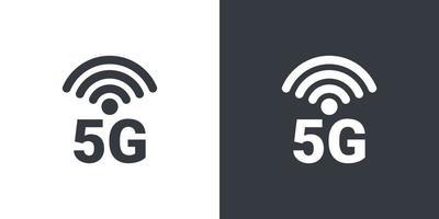 symbole 5g. icônes internet haut débit. Icônes de signal 5g. illustration vectorielle vecteur