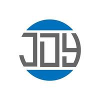 création de logo de lettre jdy sur fond blanc. concept de logo de cercle d'initiales créatives jdy. conception de lettre jdy. vecteur