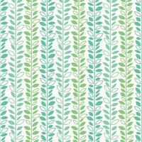 rayures vertes, motif vectoriel de feuilles, imprimé botanique harmonieux, fond de guirlande,