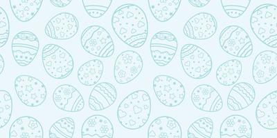 arrière-plan transparent pour joyeuses pâques. les oeufs de Pâques décoratifs avec différents motifs et différentes tailles vecteur