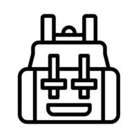 vecteur d'illustration de sac à dos et icône de logo icône d'arme de l'armée parfaite.