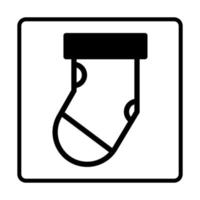 icône bicolore chaussette. icônes de signe de médias sociaux. illustration vectorielle isolée pour la conception graphique et web.