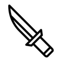 vecteur d'illustration de couteau et icône de logo icône d'arme de l'armée parfaite.