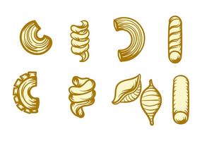 macaroni icon vector