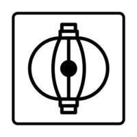 icône bicolore lanterne. icônes de signe de médias sociaux. illustration vectorielle isolée pour la conception graphique et web. vecteur