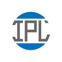 création de logo de lettre ipl sur fond blanc. concept de logo de cercle d'initiales créatives ipl. conception de lettre ipl. vecteur