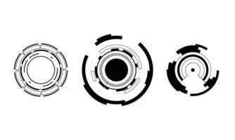 modèle de fond de concept d'innovation de système de technologie d'écran ui hud. illustration vectorielle vecteur