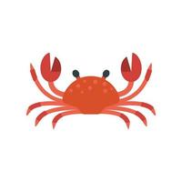 illustration vectorielle de crabe rouge vecteur