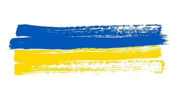 drapeau national ukrainien dans le style grunge vecteur