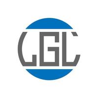 création de logo de lettre lgl sur fond blanc. concept de logo de cercle d'initiales créatives lgl. conception de lettre lgl. vecteur