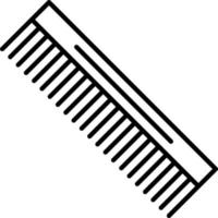 icône de ligne de peigne vecteur