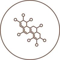 icône de vecteur de molécule