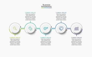 modèle d'infographie de présentation entreprise vecteur