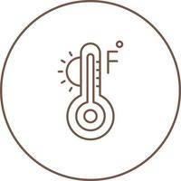 icône de vecteur fahrenheit