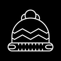 icône de vecteur de chapeau de laine