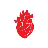 coeur humain, logo, cardiologie médicale, vecteur, icône, illustration vecteur