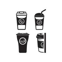 icône de tasse de café. logo d'illustration vectorielle vecteur