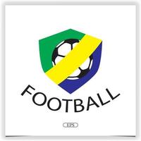 logo de football modèle élégant premium vecteur eps 10