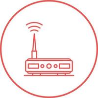 icône de vecteur de routeur wifi