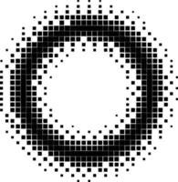 l'anneau est noir dessiné avec un pixel. vecteur
