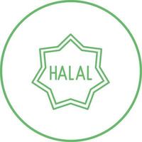 icône de vecteur halal