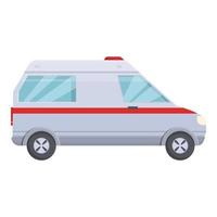 vecteur de dessin animé icône ambulance urbaine. ville médicale
