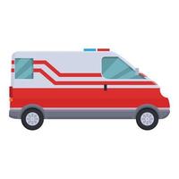 vecteur de dessin animé d'icône de machine d'ambulance. voiture véhicule