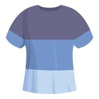 vecteur de dessin animé icône tshirt dégradé bleu. conception sportive