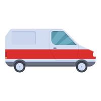 vecteur de dessin animé d'icône de voiture médicale. véhicule d'urgence