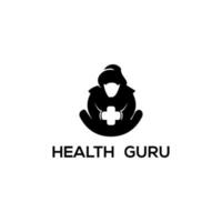 l'illustration vectorielle du logo du gourou de la santé peut être utilisée pour votre marque, votre identité de marque ou votre marque commerciale vecteur