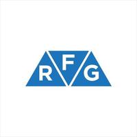 création de logo en forme de triangle frg sur fond blanc. frg creative initiales lettre logo concept. vecteur