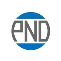 création de logo de lettre pno sur fond blanc. concept de logo de cercle d'initiales créatives pno. conception de lettre pno. vecteur