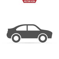 icône plate de voiture. notion de transport. illustration vectorielle isolée sur fond blanc. vecteur