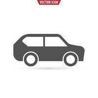 icône plate de voiture. illustration vectorielle isolée sur fond blanc. vecteur