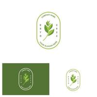 illustration vectorielle du logo matcha de plante verte faite comme boisson matcha ou dessert matcha, conception de thé vert vecteur