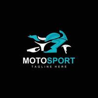 logo de sport automobile, moteur vectoriel, conception automobile, réparation, pièces de rechange, équipe de motos, achat et vente de véhicules et marque de l'entreprise vecteur