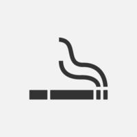 icône de fumer illustration vectorielle de conception plate isolée. vecteur